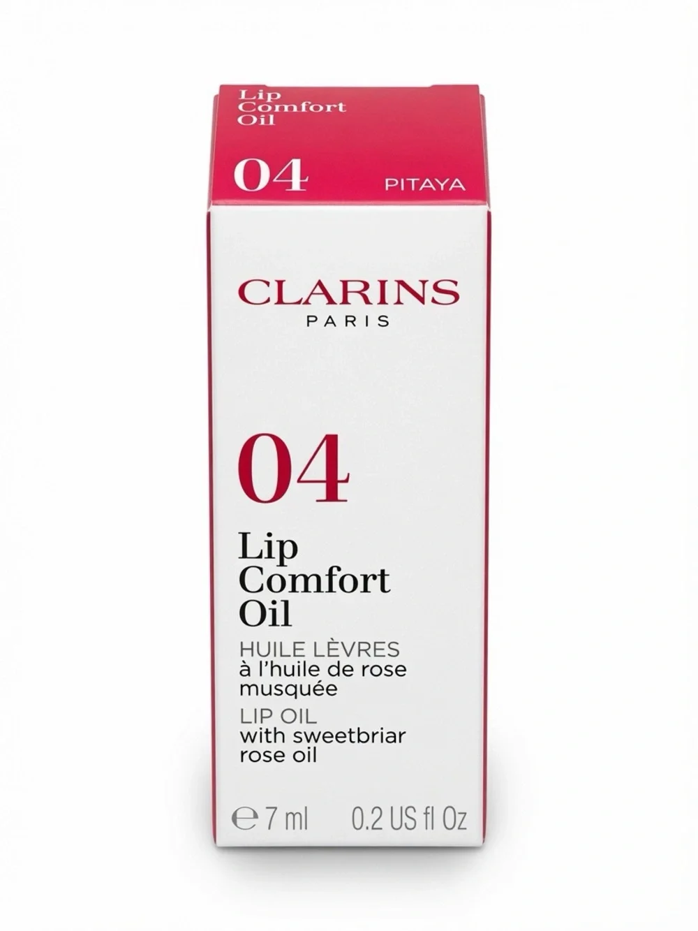 Clarins PITAYA ( dragonfruit ) Lip Comfort Oil with Sweetbriar Rose Full Size